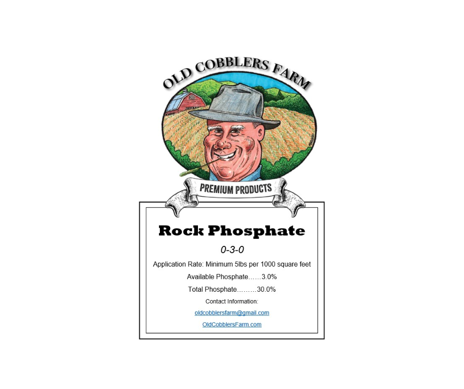 Rock Phosphate Organic 0-3-0 Fertilizer 10lbs by Old Cobblers Farm