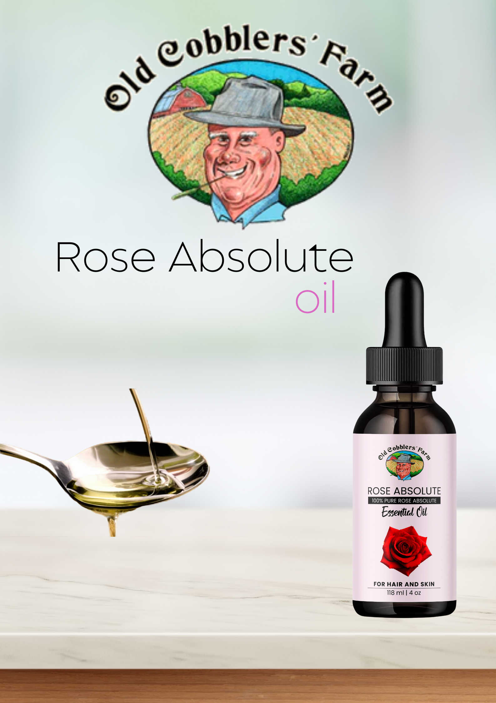 Absolute Rose Oil by Old Cobblers Farm