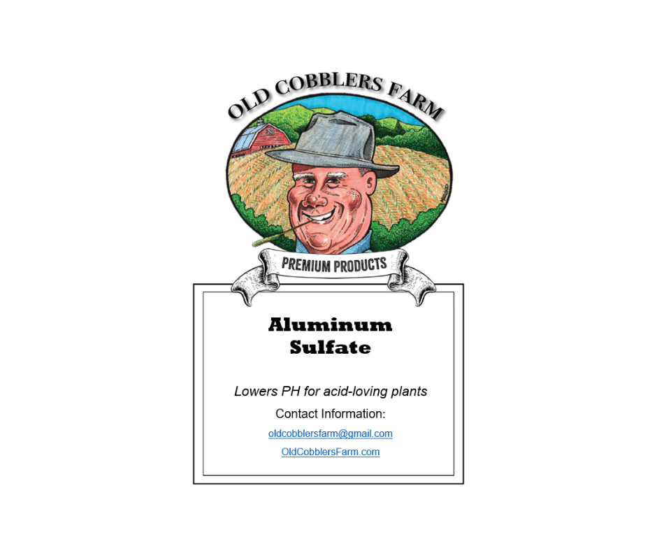Aluminum Sulfate - Acid Fertilizer 10lbs by Old Cobblers Farm