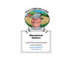 Aluminum Sulfate - Acid Fertilizer by Old Cobblers Farm