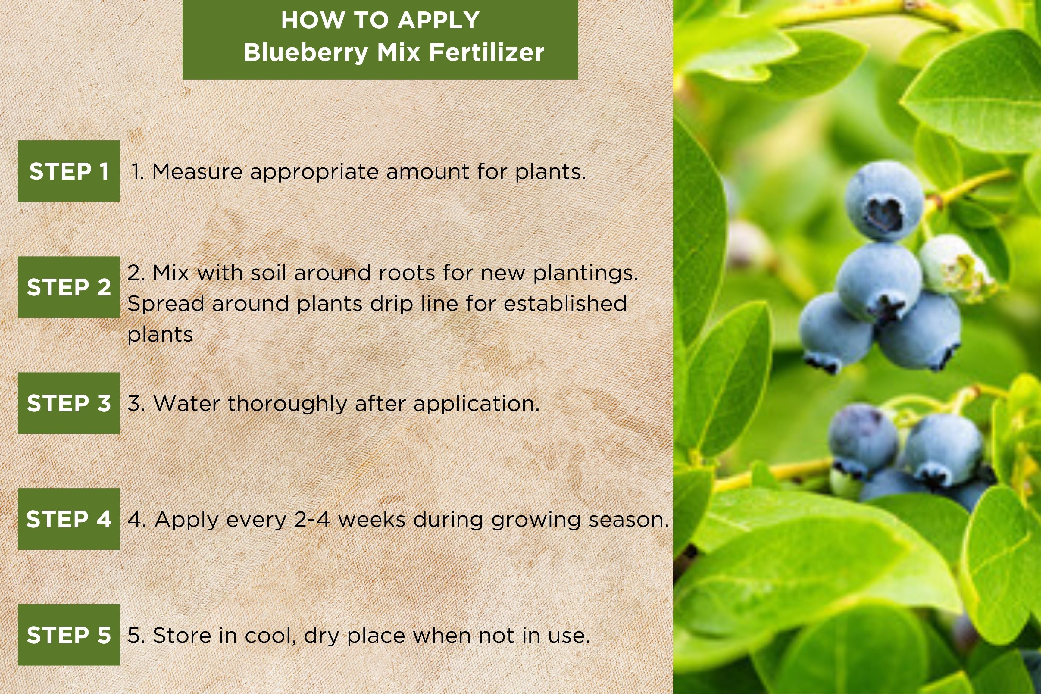 Blueberry Mix Fertilizer by Old Cobblers Farm