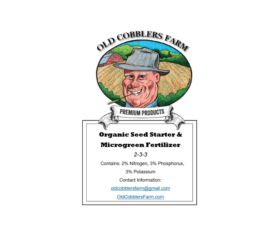 Organic Seed Starter & Microgreen Fertilizer 20 lbs. by Old Cobblers Farm