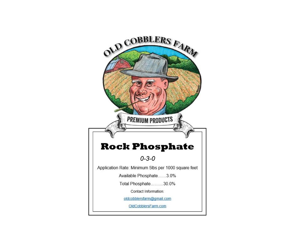 Rock Phosphate Organic 0-3-0 Fertilizer by Old Cobblers Farm