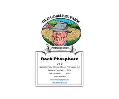 Rock Phosphate Organic 0-3-0 Fertilizer by Old Cobblers Farm