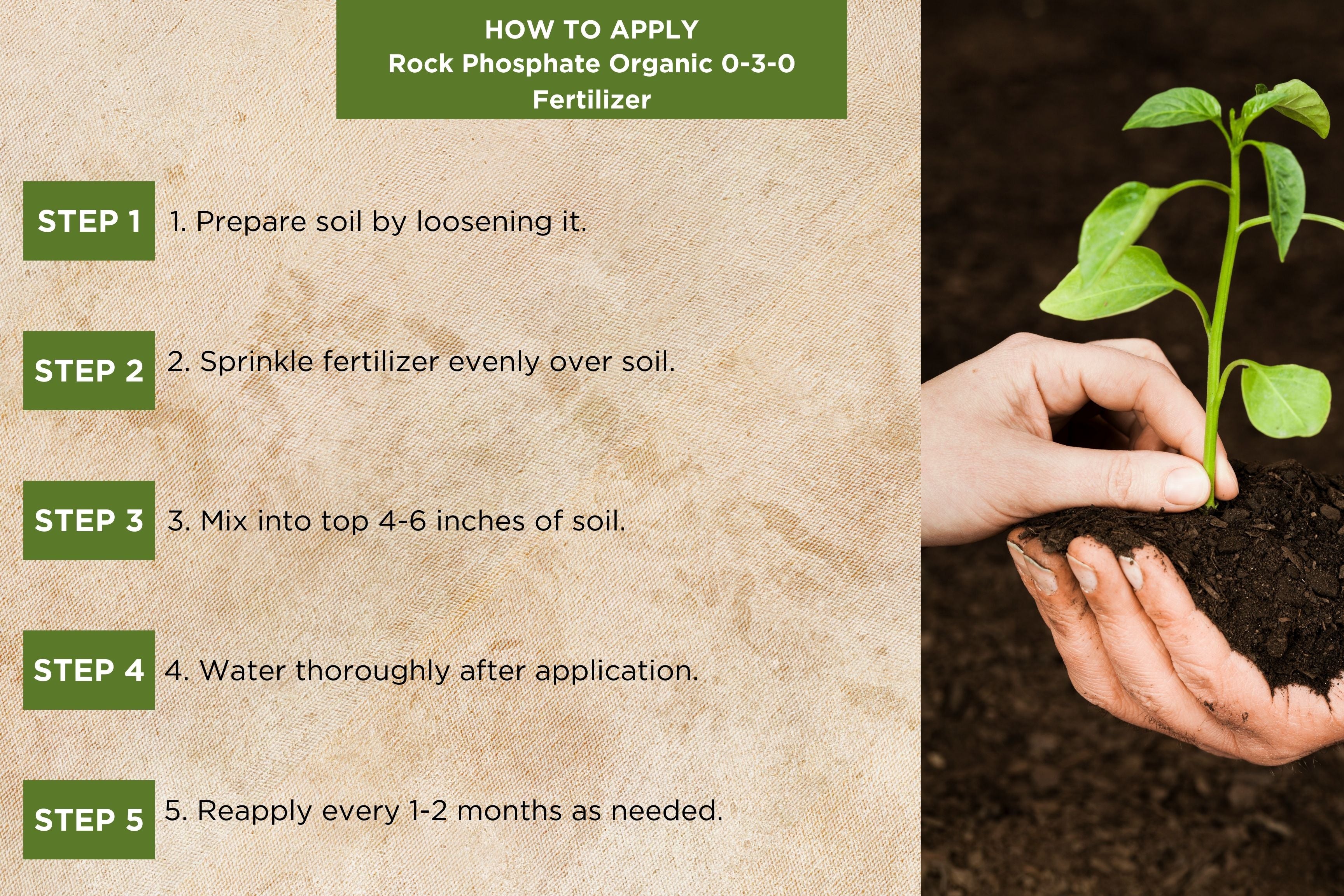 Rock Phosphate Organic 0-3-0 Fertilizer by Old Cobblers Farm